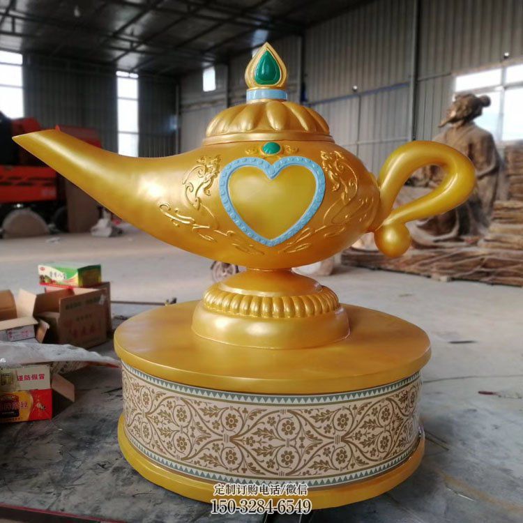 茶壶雕塑，公园小品，民俗茶壶雕塑制作