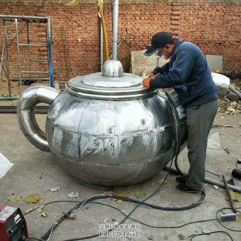预定不锈钢天壶雕塑，流水效果，造型各异