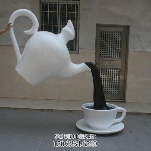 茶壶流水雕塑,悬空流水壶雕塑理念 茶壶流水雕塑,悬空流水壶雕塑理念