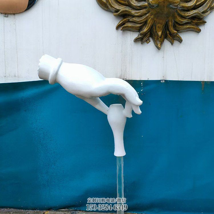 悬空流水水龙头雕塑,喷水艺术天壶雕塑 悬空流水水龙头雕塑,喷水艺术天壶雕塑