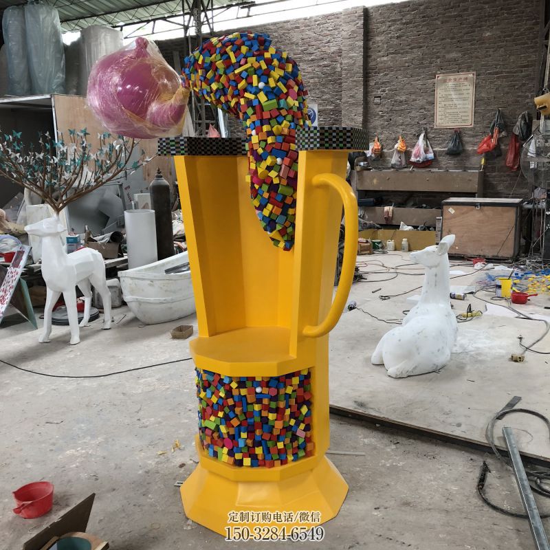 别墅区悬壶雕塑 大型别墅区摆件 剪影雕塑 别墅区悬壶雕塑 大型别墅区摆件 剪影雕塑