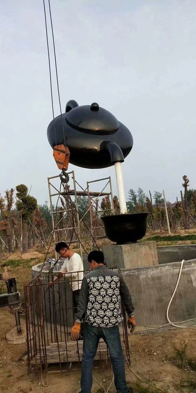 电镀悬壶雕塑 喷水园林摆件 政府雕塑 电镀悬壶雕塑 喷水园林摆件 政府雕塑
